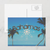 Palmbomen nabij de oceaan briefkaart (Voorkant / Achterkant)