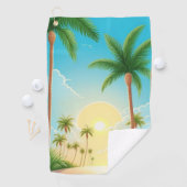 Palmbomen Natuur Golfhanddoek (Insitu)