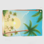 Palmbomen Natuur Golfhanddoek (Horizontaal)