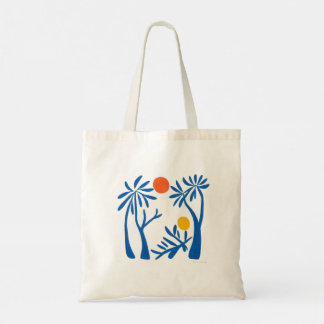 Palmbomen natuurlijke scene Canvas tas