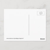 Palmbomen op de rivier briefkaart (Achterkant)