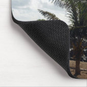 Palmbomen op de strand muismat (Hoek)