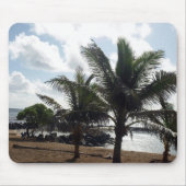 Palmbomen op de strand muismat (Voorkant)
