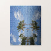 Palmbomen op Mauritius. Legpuzzel (Verticaal)