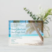 Palmbomen op uitnodiging voor weddenschappen (Staand voorkant)