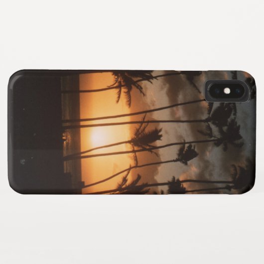 Palmbomen op zonsondergang Case-Mate iPhone case (Achterkant (horizontaal))