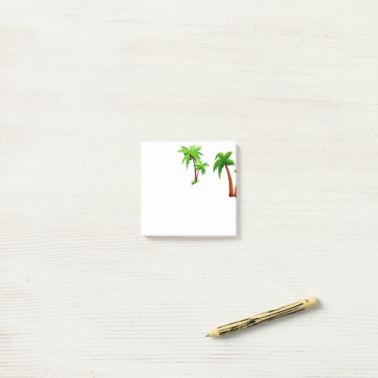 Palmbomen Post-it® Notes (Op bureau)