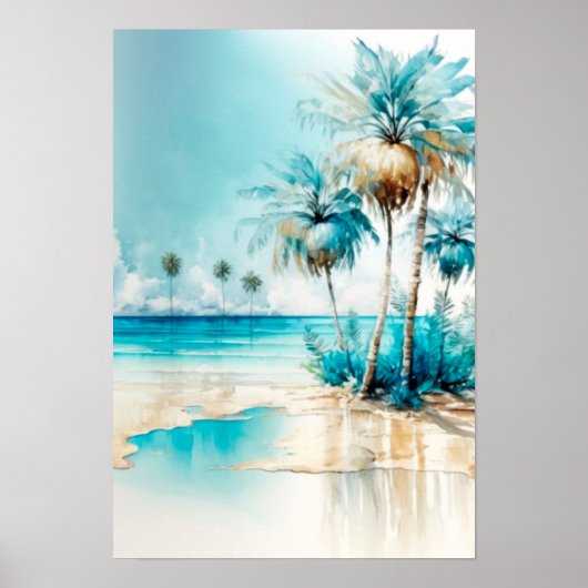 Palmbomen Poster (Voorkant)