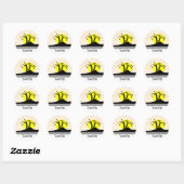 Palmbomen Ronde Sticker (Vel)