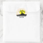 Palmbomen Ronde Sticker (Tas)