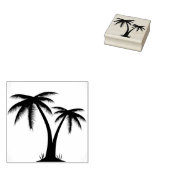 Palmbomen Rubberstempel (Gestempeld)
