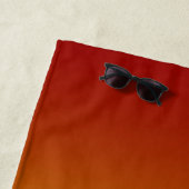 Palmbomen silhouet in Oranje zonsondergang Strandlaken (In situ)