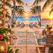 Palmbomen Slingerlichten Kerstfeest Welkom