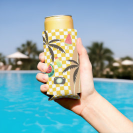Palmbomen Surfboard Geruit Zomer
