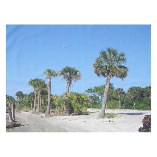 Palmbomen tafelkleed (Voorkant (Horizontaal))