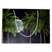 palmbomen tegen de maan groot cadeauzakje (Achterkant)