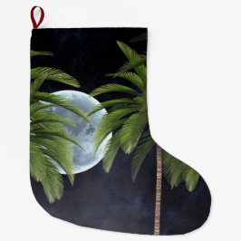 palmbomen tegen de maan grote kerstsok