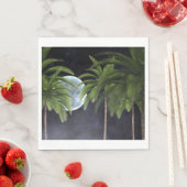 palmbomen tegen de maan servet (Insitu)