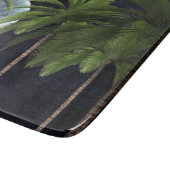 palmbomen tegen de maan snijplank (Hoek)