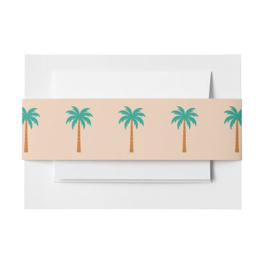 Palmbomen Uitnodigingen Wikkel (Voorkant Voorbeeld)