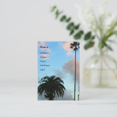 palmbomen visitekaartje (Staand voorkant)