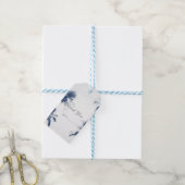 Palmbomen Wit Hitte Glamour Chique Modern Tropisch Cadeaulabel (Met Touw)