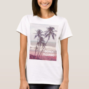 palmbomen, zomer, strand alsjeblieft t-shirt