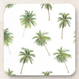 Palmbomenpatroon Bier Onderzetter
