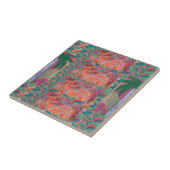 Palmboom Abstract Tegeltje (Zijkant)