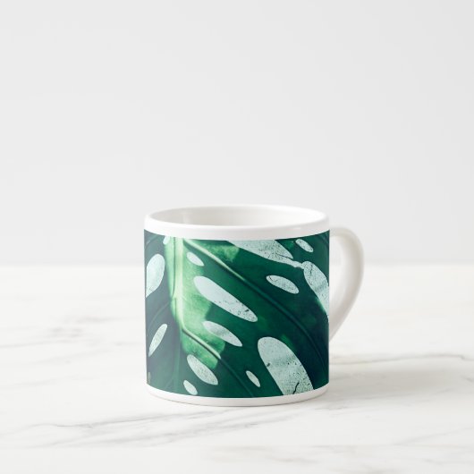 Palmboom Blad Espresso Mok (Voorkant rechts)