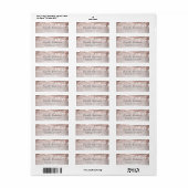 Palmboom bladeren en String Lights Beach Party Etiket (Full Sheet)
