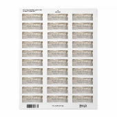 Palmboom bladeren en String Lights Beach Party Etiket (Full Sheet)