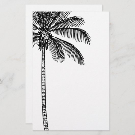palmboom briefpapier (Voorkant / Achterkant)