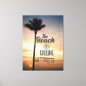 Palmboom Canvas Afdruk (Voorkant)