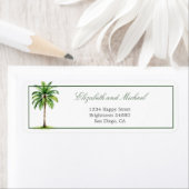 Palmboom Elegant Modern Chic Etiket (Insitu)