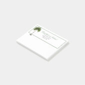 Palmboom Elegant Modern Chic Green Post-it® Notes (Schuin)