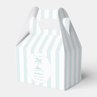 Palmboom en Fopspeen Kust Baby Shower Favor Bedankdoosjes