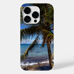 Palmboom en oceaan Case-Mate iPhone 14 pro hoesje