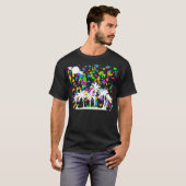 Palmboom en Saturnus T-shirt (Voorkant volledig)