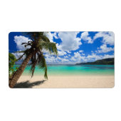 Palmboom Etiket (Voorkant)