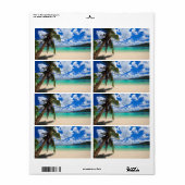 Palmboom Etiket (Full Sheet)