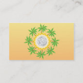 Palmboom Fotoprofielkaart Visitekaartje (Achterkant)