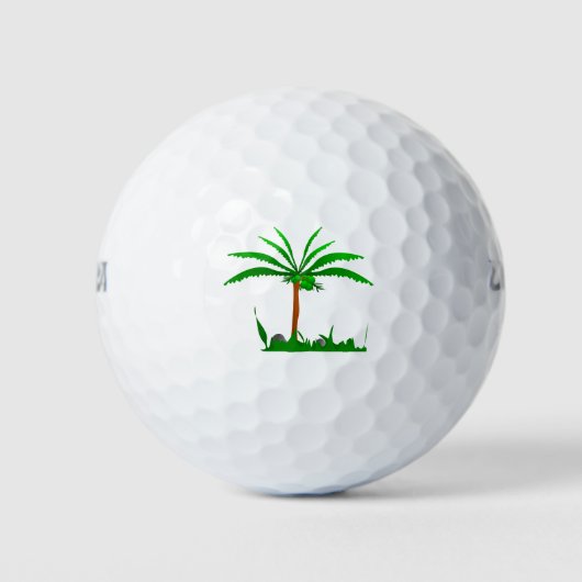 Palmboom Golfballen (Voorkant)
