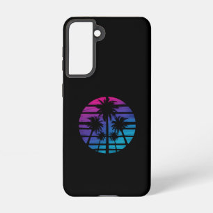 Palmboom Hawaiaans strand zomer vakantie Samsung Galaxy Hoesje