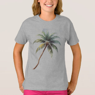 Palmboom Hawaiaanse Reis Honolulu T-shirt