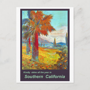 Palmboom in Zuid-Californië Briefkaart