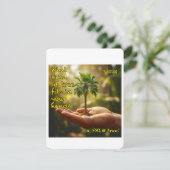 Palmboom Kaart (Staand voorkant)