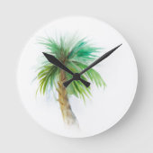 Palmboom Kamer Nummer Klok (Voorkant)