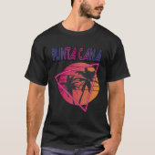 Palmboom Kleurrijke Punta Cana Paradise Dominican  T-shirt (Voorkant)