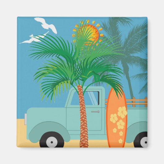 Palmboom Magnet Magneet (Voorkant)